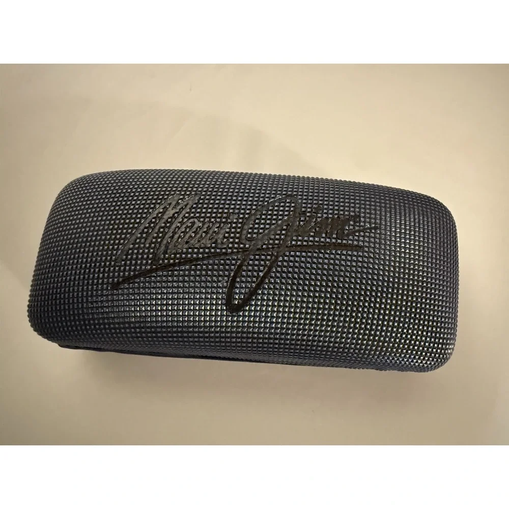 MAUI JIM Sunglasses MJ-352-02 Pali Black Flexon Polarized Half Rim Case Unisex